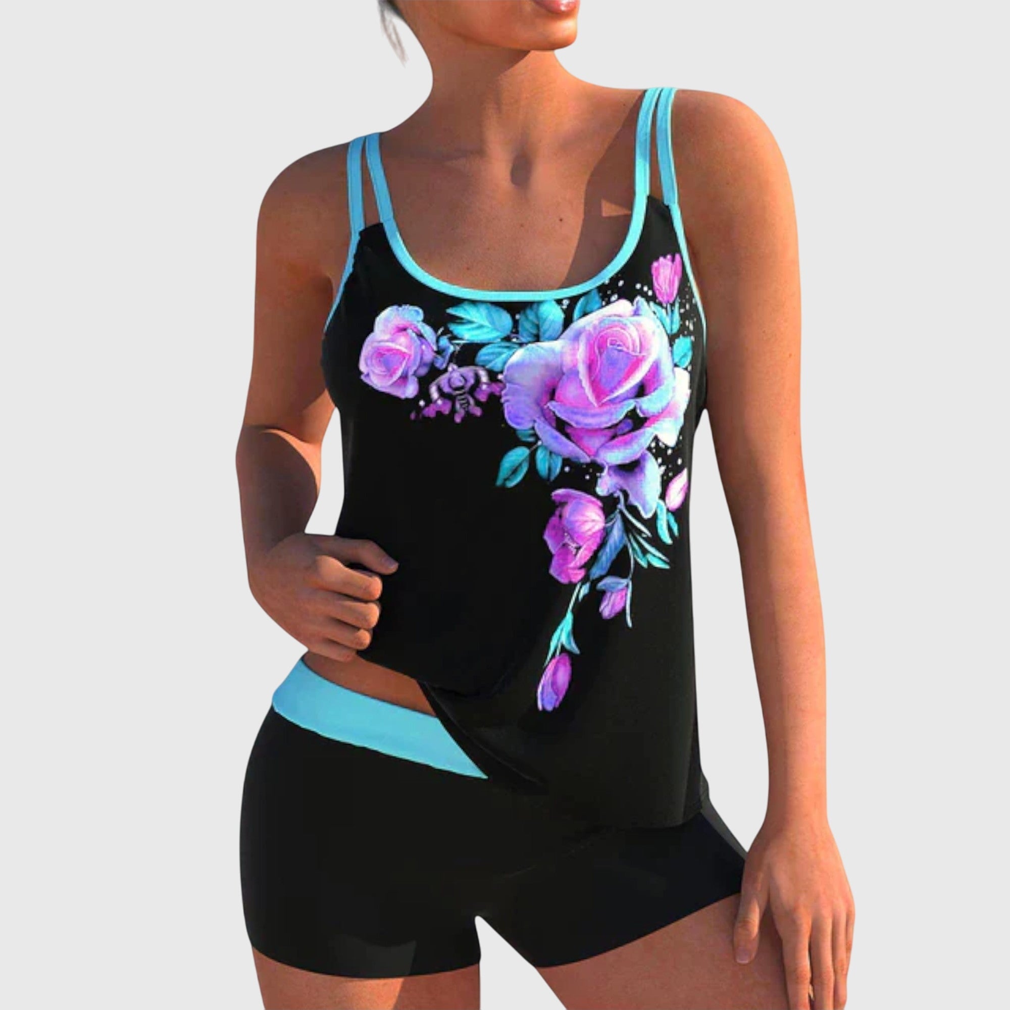 Floral | Floral belly-covering bath set